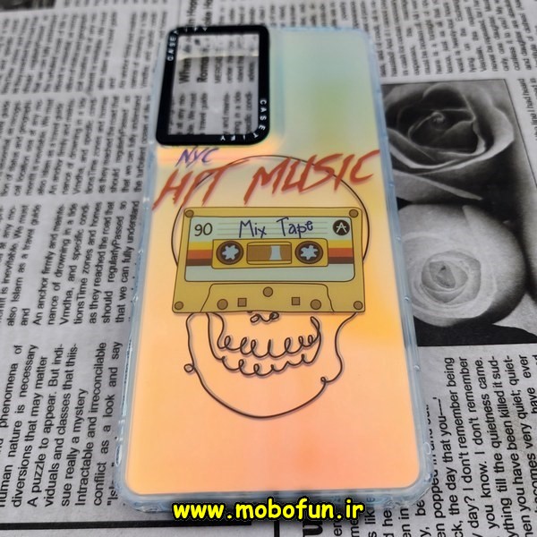 قاب گوشی Galaxy S22 Ultra سامسونگ طرح ضدضربه اورجینال هولوگرامی لنز رنگی هفت رنگ CASETIFY کد 212