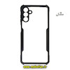 قاب گوشی Galaxy A04S سامسونگ طرح آیپکی iPaky طرح پشت طلق شفاف دور ژله ای ایربگ دار محافظ لنز دار مشکی کد 93