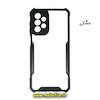 قاب گوشی Galaxy A13 4G - Galaxy A32 5G - Galaxy M32 5G سامسونگ طرح آیپکی iPaky طرح پشت طلق شفاف دور ژله ای ایربگ دار محافظ لنز دار مشکی کد 526