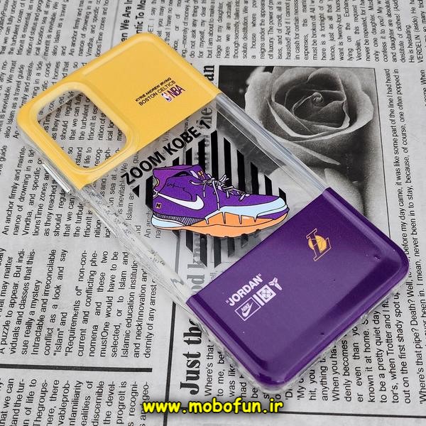 قاب گوشی Galaxy A13 4G سامسونگ طرح پشت طلق پرینت برجسته دکمه کرومی جردن نایکی NIKE NBA کد 529