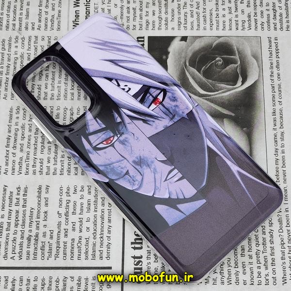 قاب گوشی Galaxy A13 4G سامسونگ طرح پشت طلق پرینت برجسته دکمه کرومی انیمه ژاپنی کد 530