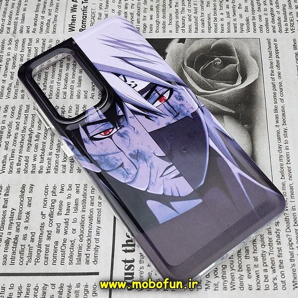 قاب گوشی Galaxy A33 5G سامسونگ طرح پشت طلق پرینت برجسته دکمه کرومی انیمه ژاپنی کد 389