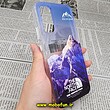قاب گوشی Galaxy A34 5G سامسونگ طرح پشت طلق پرینت برجسته دکمه کرومی THE NORTH FACE کد 16