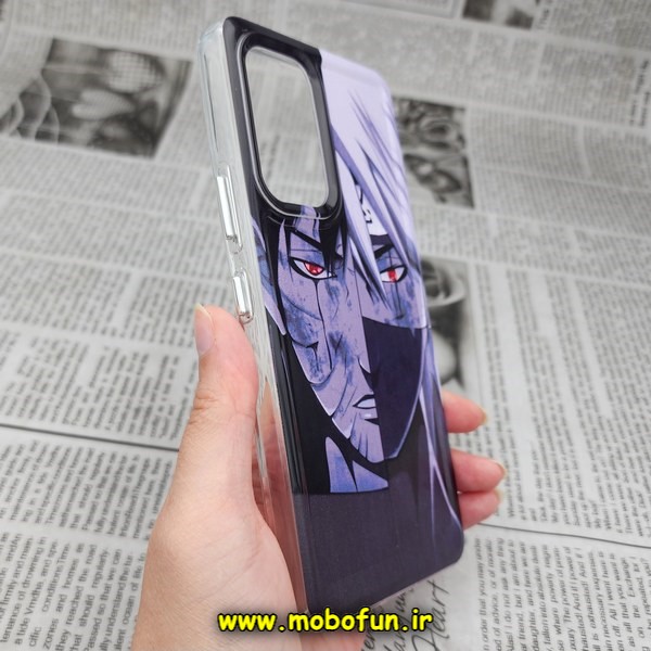 قاب گوشی Galaxy A53 5G سامسونگ طرح پشت طلق پرینت برجسته دکمه کرومی انیمه ژاپنی کد 523