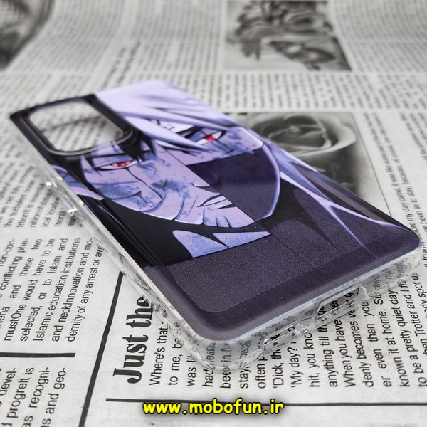 قاب گوشی Galaxy A53 5G سامسونگ طرح پشت طلق پرینت برجسته دکمه کرومی انیمه ژاپنی کد 523