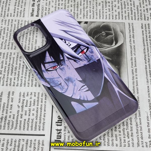 قاب گوشی iPhone 11 Pro Max آیفون طرح پشت طلق پرینت برجسته دکمه کرومی انیمه ژاپنی کد 485