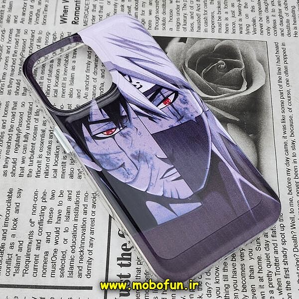 قاب گوشی iPhone 13 Pro آیفون طرح پشت طلق پرینت برجسته دکمه کرومی انیمه ژاپنی کد 334