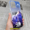 قاب گوشی iPhone 14 Pro آیفون طرح پشت طلق پرینت برجسته دکمه کرومی THE NORTH FACE کد 128