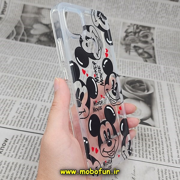 قاب گوشی Redmi 10A - Redmi 9C شیائومی طرح پشت طلق پرینت برجسته دکمه کرومی میکی موس کد 271