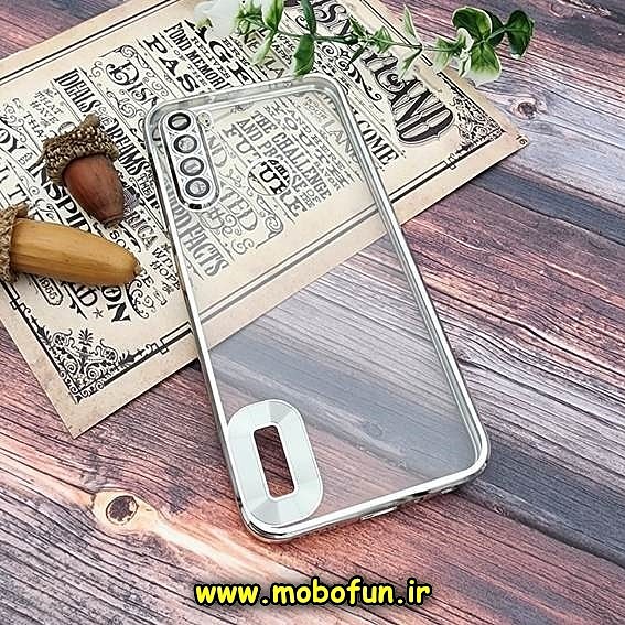 قاب گوشی Redmi Note 8 - Redmi Note 8 2021 شیائومی طرح الکتروپلیتینگ مگ سیف ژله ای شفاف اورجینال یونیک کیس Unique Case محافظ لنز دار نقره ای کد 729