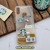 قاب گوشی Galaxy A10S سامسونگ طرح آکواریومی اورجینال مدل استارباکس STARBUCKS رنگ طلایی کد 545