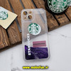 قاب گوشی iPhone 14 آیفون طرح آکواریومی اورجینال مدل استارباکس STARBUCKS محافظ لنزدار رنگ بنفش کد 76