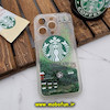 قاب گوشی iPhone 14 Pro آیفون طرح آکواریومی اورجینال مدل استارباکس STARBUCKS محافظ لنزدار رنگ سبز کد 134