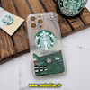 قاب گوشی iPhone 14 Pro Max آیفون طرح آکواریومی اورجینال مدل استارباکس STARBUCKS محافظ لنزدار رنگ سبز کد 158
