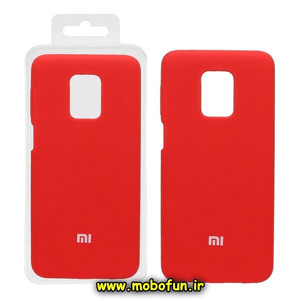 قاب گوشی Redmi Note 9s - Redmi Note 9 Pro شیائومی سیلیکونی اورجینال پاک کنی درجه یک زیربسته قرمز کد 784