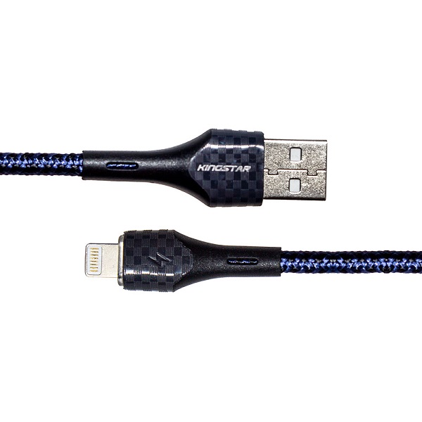 کابل شارژ USB به لایتنینگ کینگ استار KingStar مدل K02i طول 1 متر کد 140963