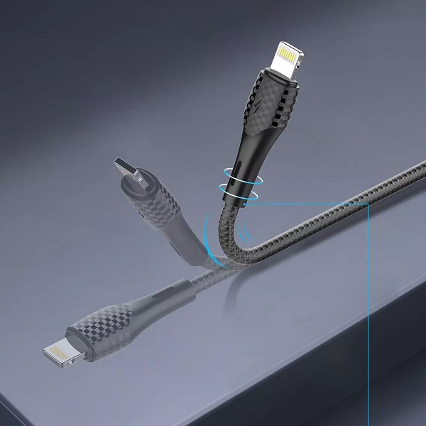 کابل شارژ USB به لایتنینگ کینگ استار KingStar مدل K02i طول 1 متر کد 140963