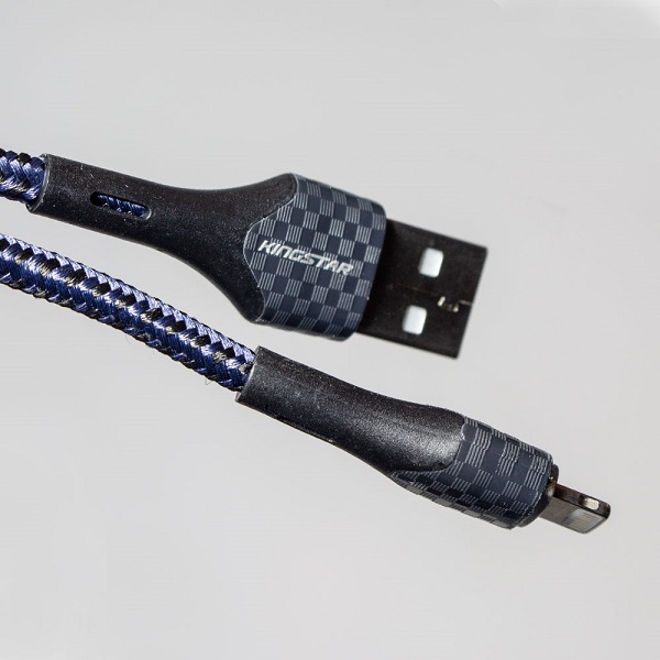کابل شارژ USB به لایتنینگ کینگ استار KingStar مدل K02i طول 1 متر کد 140963