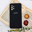 قاب گوشی Galaxy A32 4G سامسونگ سیلیکونی اورجینال سورا SORA پاک کنی درجه یک زیربسته محافظ لنز دار مشکی کد 749