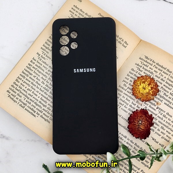 قاب گوشی Galaxy A32 4G سامسونگ سیلیکونی اورجینال سورا SORA پاک کنی درجه یک زیربسته محافظ لنز دار مشکی کد 749