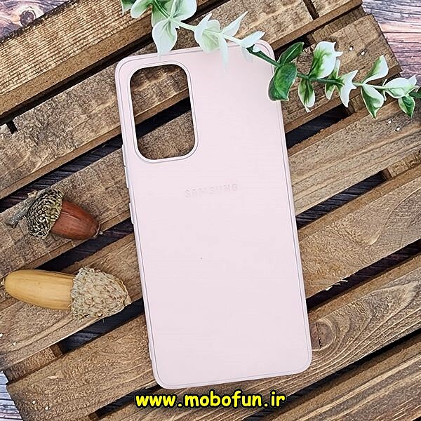 قاب گوشی Galaxy A53 5G سامسونگ اورجینال چرمی لدرکیس Leather Case صورتی روشن کد 545