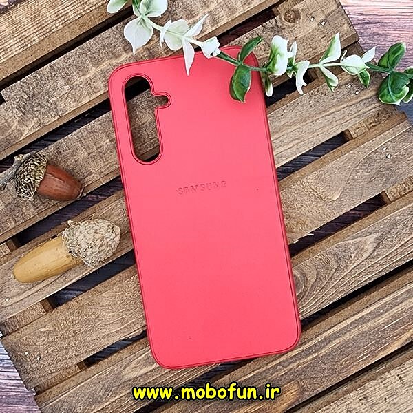 قاب گوشی Galaxy A54 5G سامسونگ اورجینال چرمی لدرکیس Leather Case صورتی فانتزی کد 53
