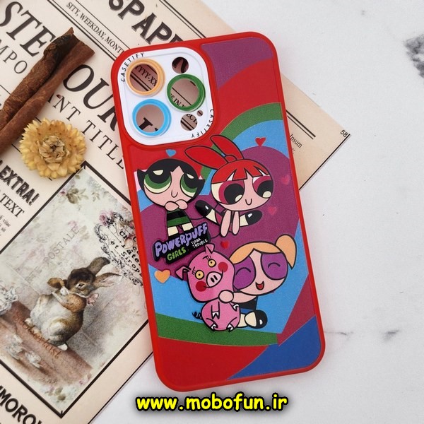 قاب گوشی iPhone 14 Pro Max آیفون فانتزی ژله ای طرح کارتونی محافظ لنز دار کد 161