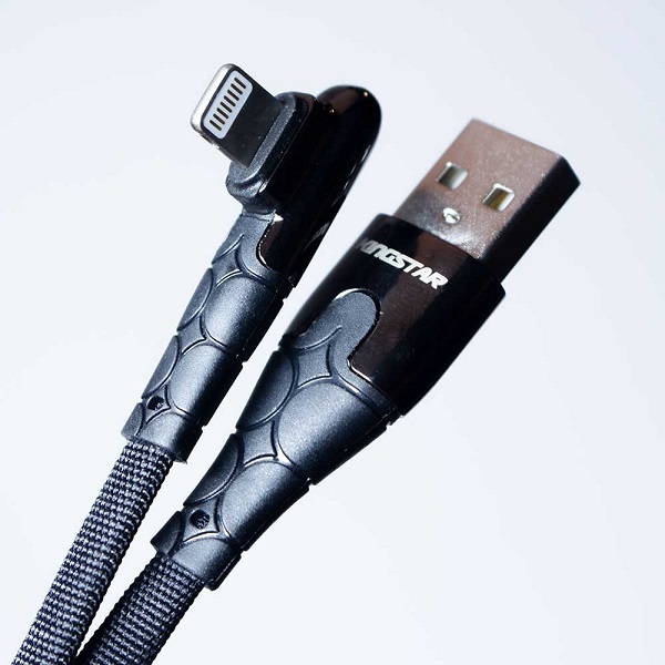 کابل شارژ گیمینگ USB به لایتنینگ کینگ استار KingStar مدل K46i طول 1 متر کد 140966