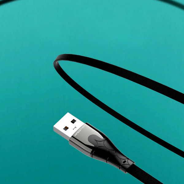کابل شارژ گیمینگ USB به لایتنینگ کینگ استار KingStar مدل K46i طول 1 متر کد 140966