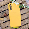 قاب گوشی Galaxy A14 4G - Galaxy A14 5G سامسونگ اورجینال چرمی لدرکیس Leather Case زرد کد 46