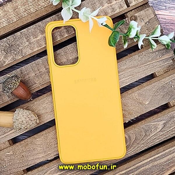 قاب گوشی Galaxy A33 5G سامسونگ اورجینال چرمی لدرکیس Leather Case زرد کد 400
