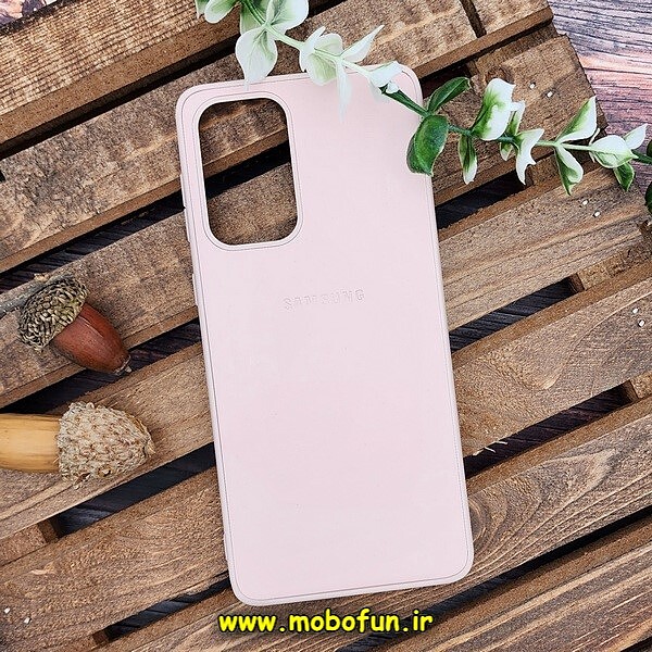 قاب گوشی Galaxy A33 5G سامسونگ اورجینال چرمی لدرکیس Leather Case صورتی روشن کد 402