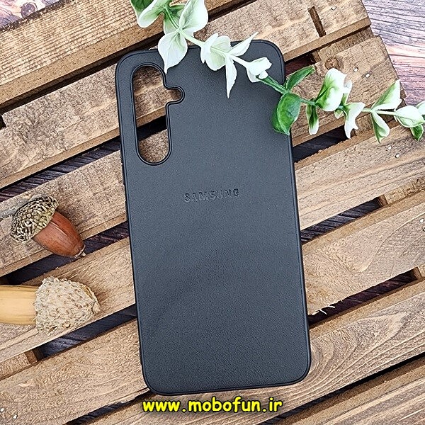قاب گوشی Galaxy A54 5G سامسونگ اورجینال چرمی لدرکیس Leather Case مشکی کد 55