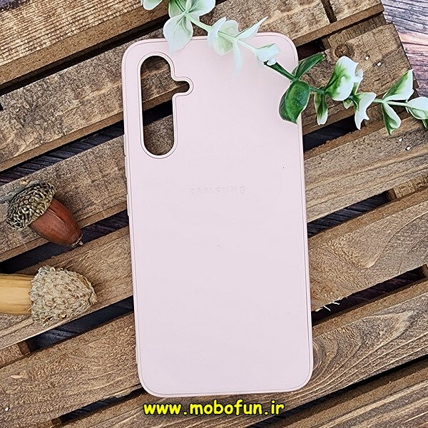 قاب گوشی Galaxy A54 5G سامسونگ اورجینال چرمی لدرکیس Leather Case صورتی روشن کد 56