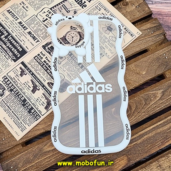 قاب گوشی iPhone 11 Pro Max آیفون شفاف فانتزی بالشتی طرح آدیداس adidas کد 495