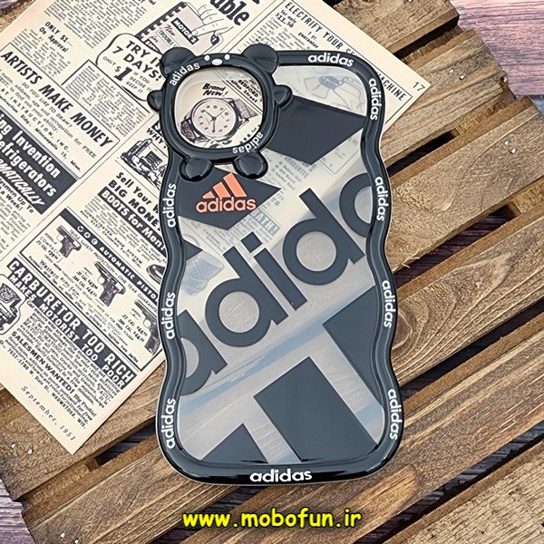 قاب گوشی iPhone 11 Pro Max آیفون شفاف فانتزی بالشتی طرح آدیداس adidas کد 496