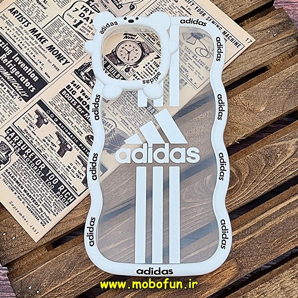 قاب گوشی iPhone 12 Pro Max آیفون شفاف فانتزی بالشتی طرح آدیداس adidas کد 558