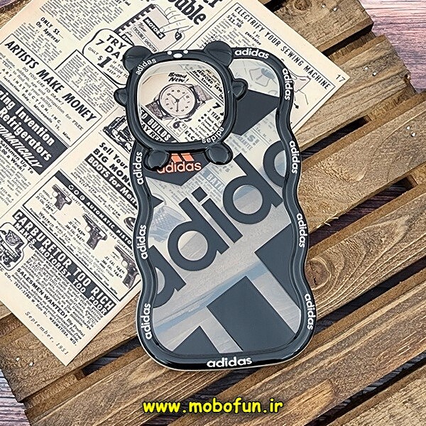 قاب گوشی iPhone 13 Pro آیفون شفاف فانتزی بالشتی طرح آدیداس adidas کد 343