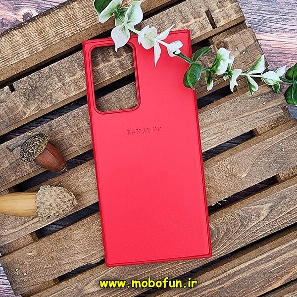 قاب گوشی Galaxy Note 20 Ultra سامسونگ اورجینال چرمی لدرکیس Leather Case صورتی فانتزی کد 167