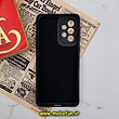 قاب گوشی Galaxy A33 5G سامسونگ طرح سیلیکونی سنگی برجسته Stand Stone محافظ لنز دار مشکی کد 405