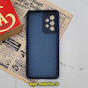 قاب گوشی Galaxy A53 5G سامسونگ طرح سیلیکونی سنگی برجسته Stand Stone محافظ لنز دار سرمه ای کد 549