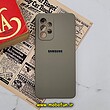 قاب گوشی Galaxy A53 5G سامسونگ طرح سیلیکونی سنگی برجسته Stand Stone محافظ لنز دار خاکستری کد 550