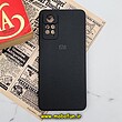 قاب گوشی Redmi Note 11 Pro 4G Global - Redmi Note 11 Pro 5G Global - Redmi Note 11E Pro 5G شیائومی طرح سیلیکونی سنگی برجسته Stand Stone محافظ لنز دار مشکی کد 454