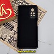 قاب گوشی Redmi Note 11 Pro 4G Global - Redmi Note 11 Pro 5G Global - Redmi Note 11E Pro 5G شیائومی طرح سیلیکونی سنگی برجسته Stand Stone محافظ لنز دار مشکی کد 454