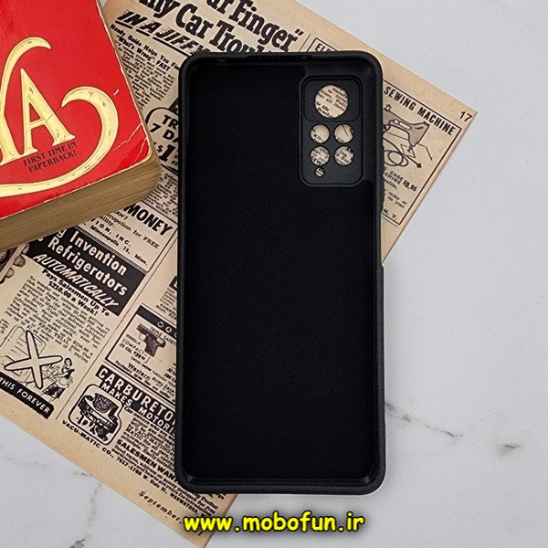 قاب گوشی Redmi Note 11 Pro 4G Global - Redmi Note 11 Pro 5G Global - Redmi Note 11E Pro 5G شیائومی طرح سیلیکونی سنگی برجسته Stand Stone محافظ لنز دار مشکی کد 454