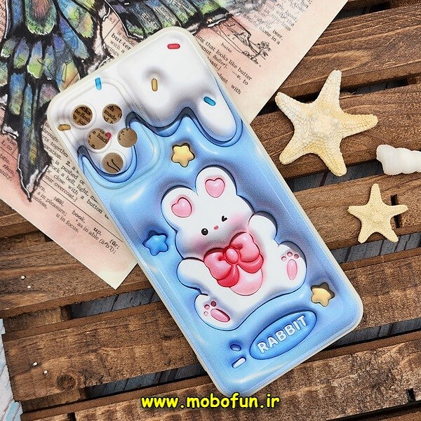 قاب گوشی Galaxy A32 4G سامسونگ طرح چاپ سه بعدی 3D پافر کارتونی محافظ لنز دار کد 766
