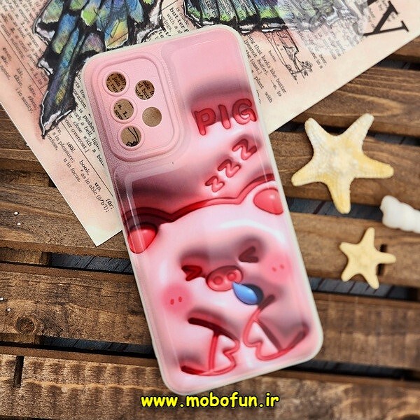 قاب گوشی Galaxy A32 4G سامسونگ طرح چاپ سه بعدی 3D پافر کارتونی محافظ لنز دار کد 770