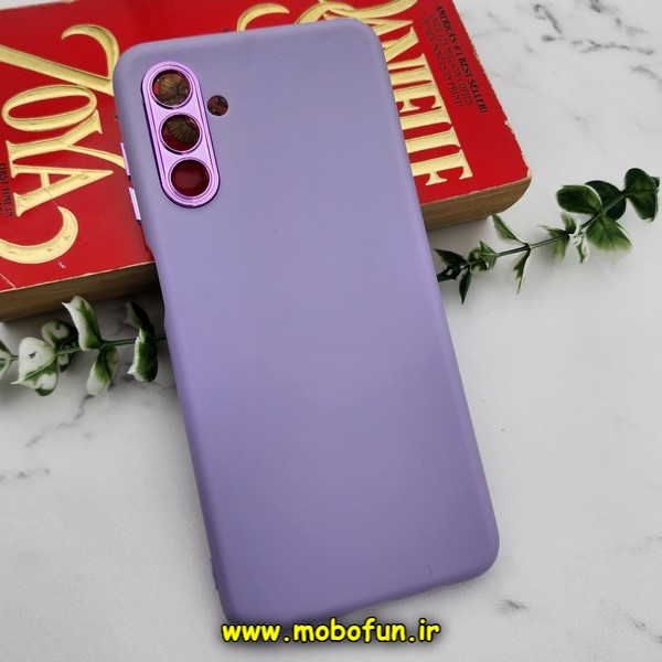 قاب گوشی Galaxy A04S سامسونگ سیلیکونی متال کیس محافظ لنزدار یاسی کد 114