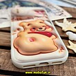 قاب گوشی iPhone X - iPhone XS آیفون طرح چاپ سه بعدی 3D پافر کارتونی محافظ لنز دار کد 449