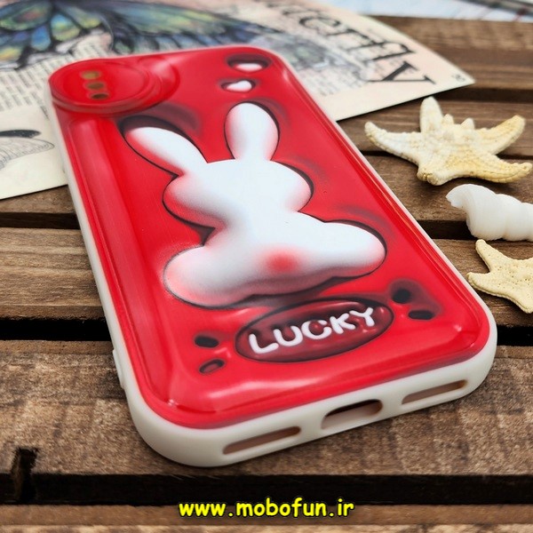 قاب گوشی iPhone X - iPhone XS آیفون طرح چاپ سه بعدی 3D پافر کارتونی محافظ لنز دار کد 456